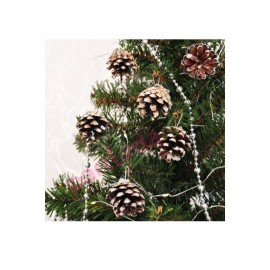 YILBAŞI AĞAÇ SÜSÜ KARLI KOZALAK 6 CM 6 LI