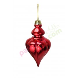 YILBAŞI SÜSÜ SARKIT SU DAMLASI KIRMIZI 25X12 CM