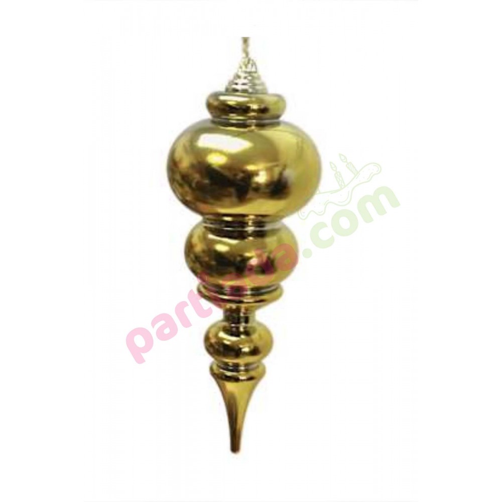 YILBAŞI SÜSÜ PARLAK DEKOR 15 CM GOLD AS6860