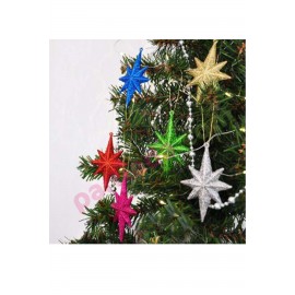 YILBAŞI AĞAÇ SÜSÜ KUTUP YILDIZI 8 CM 6 LI