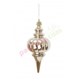 YILBAŞI SÜSÜ SARKIT SU DAMLASI ŞAMPANYA 25X12 CM