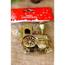 YILBAŞI AĞAÇ SÜSÜ TREN GOLD 8X9 CM ADET YIL-  240076