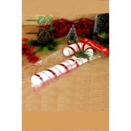 YILBAŞI SÜSÜ BASTON ŞEKER 35X12 CM ASMALI YIL-240052