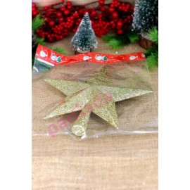 YILBAŞI AĞAÇ TEPELİK 25 CM SİMLİ YILDIZ GOLD