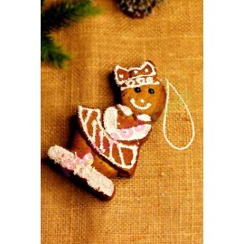 YILBAŞI AĞAÇ SÜSÜ KURABİYE KADIN 8X14 CM