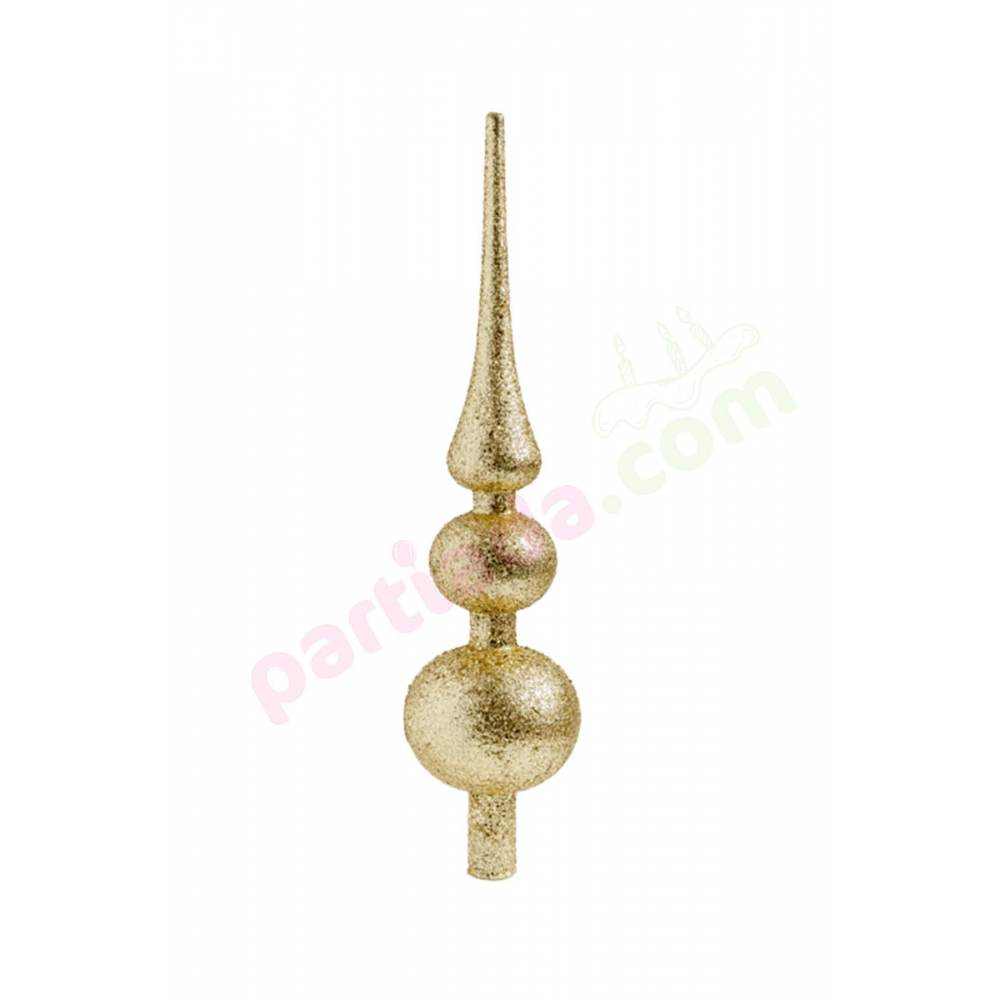 YILBAŞI AĞAÇ TEPELİK 29 CM GOLD SİMLİ TASARIM