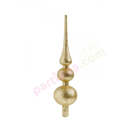 YILBAŞI AĞAÇ TEPELİK 29 CM GOLD SİMLİ TASARIM