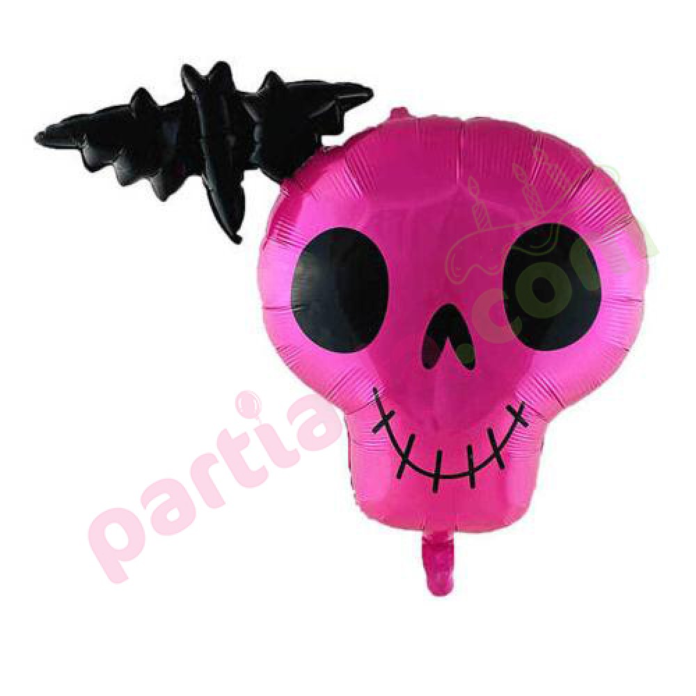 HALLOWEEN FOLYO BALON FUŞYA KURU KAFA 55X80 CM FOL-HLW/2212
