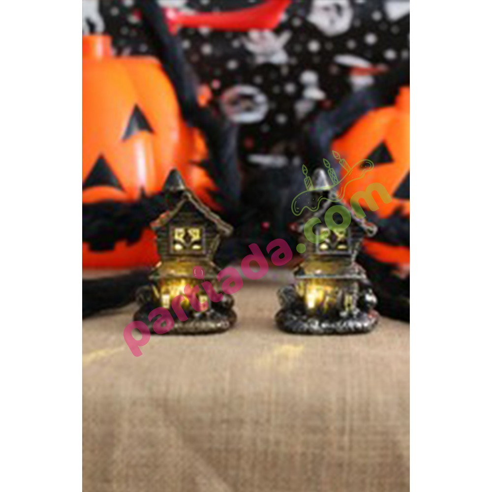HALLOWEEN IŞIKLI EV 10 CM 