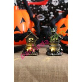 HALLOWEEN IŞIKLI EV 10 CM 