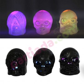 HALLOWEEN IŞIKLI KURU KAFA FİGÜR 8 CM 1 ADET