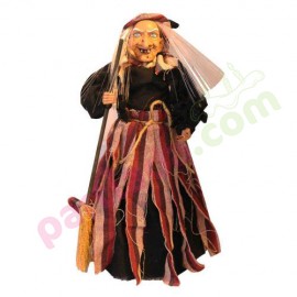 HALLOWEEN AYAKLI CADI HAREKETLİ SESLİ SİYAH 50 CM ORC-HLW-24163