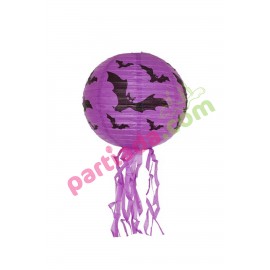 HALLOWEEN PÜSKÜLLÜ FENER MOR YARASALI 20 CM