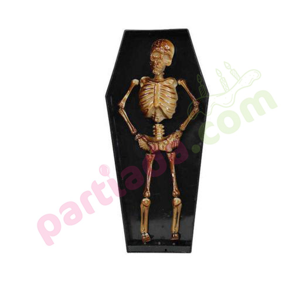 HALLOWEEN IŞIKLI HAREKETLİ İSKELET TABUT HLW-24170/CD