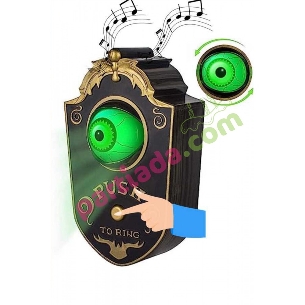 HALLOWEEN KAPI ZİLİ SESLİ IŞIKLI PİLLİ