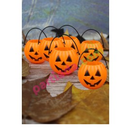 HALLOWEEN BALKABAĞI KOVA 6 CM 6 LI