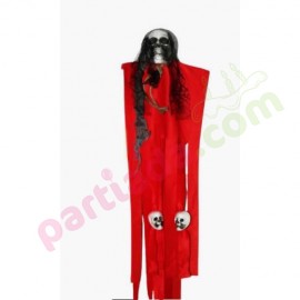 HALLOWEEN İSKELET KORKULUK 70 CM KIRMIZI