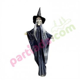 HALLOWEEN CADI ASMALI TÜLLÜ IŞIKLI SESLİ VE HAREKETLİ 120 CM
