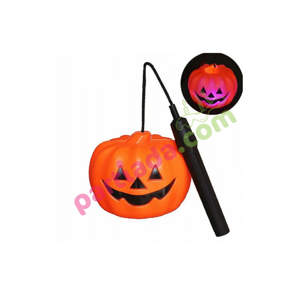 HALLOWEEN BALKABAĞI IŞIKLI ÇUBUKLU 7 CM