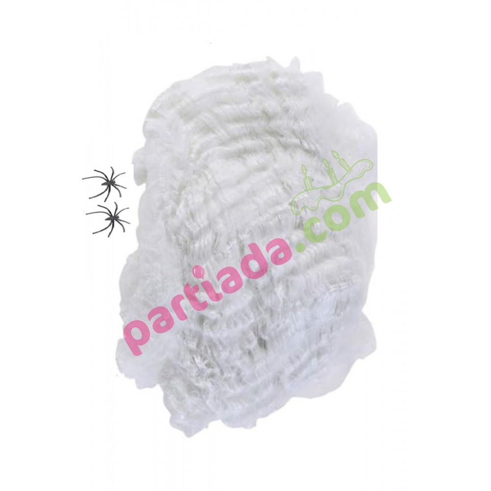 HALLOWEEN BEYAZ ÖRÜMCEK AĞI 20 GR + ÖRÜMCEKLER