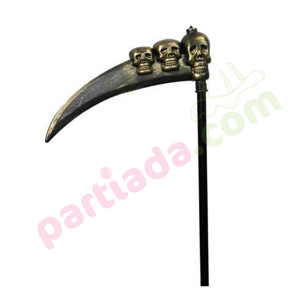 HALLOWEEN PLASTİK ORAK 95 CM GOLD