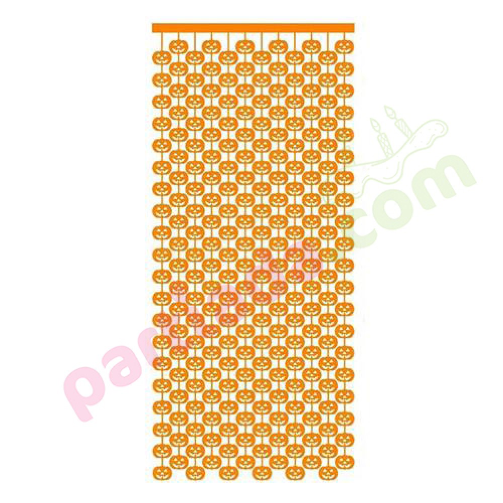 HALLOWEEN BALKABAĞI DESENLİ KAPI PERDESİ PRD-HLW01