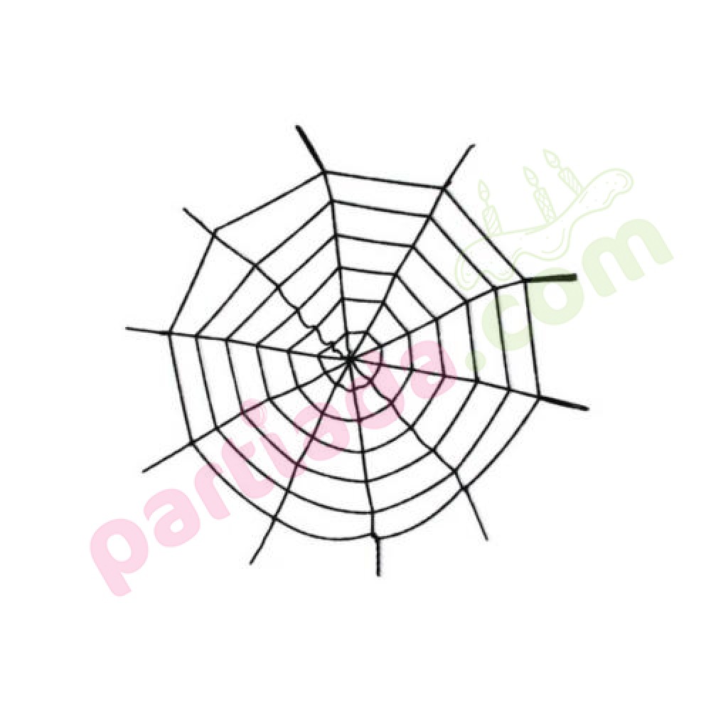 ÖRÜMCEK AĞI 1.5 METRE SİYAH HLW-2202