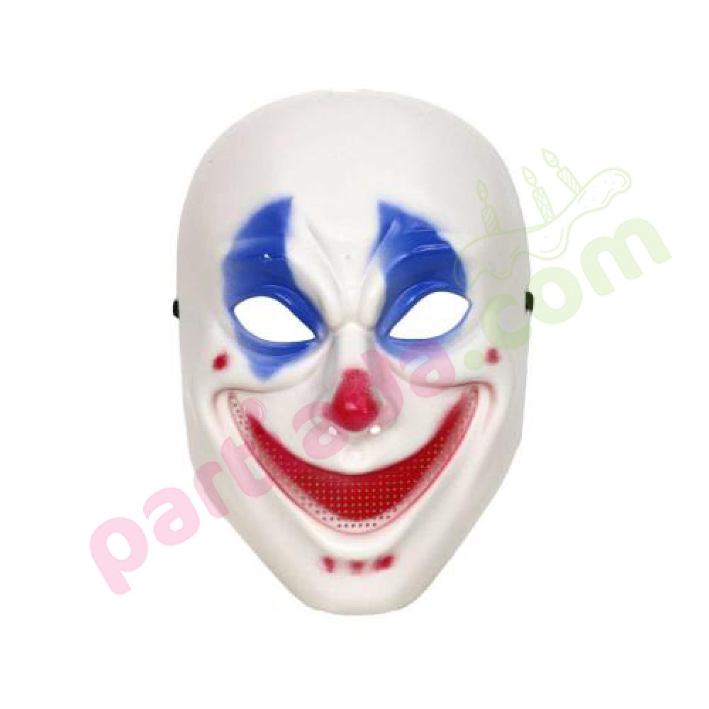 HALLOWEEN PALYAÇO MASKE MAVİ KIRMIZI