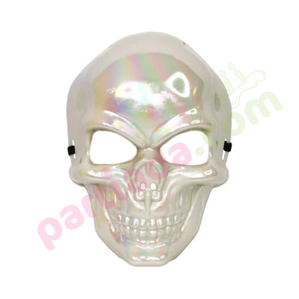 BEYAZ KURU KAFA MASKE PARLAK