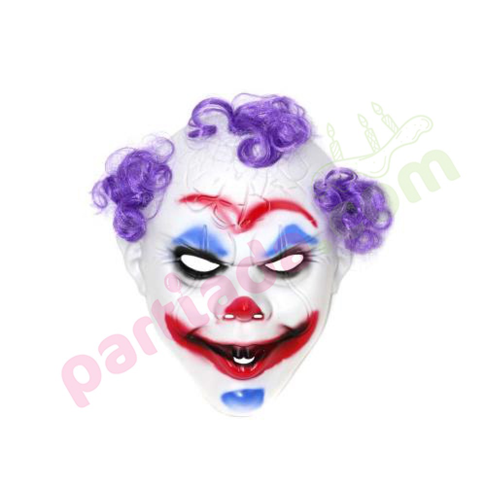 JOKER MASKE MOR SAÇLI MSK-22347/HLW
