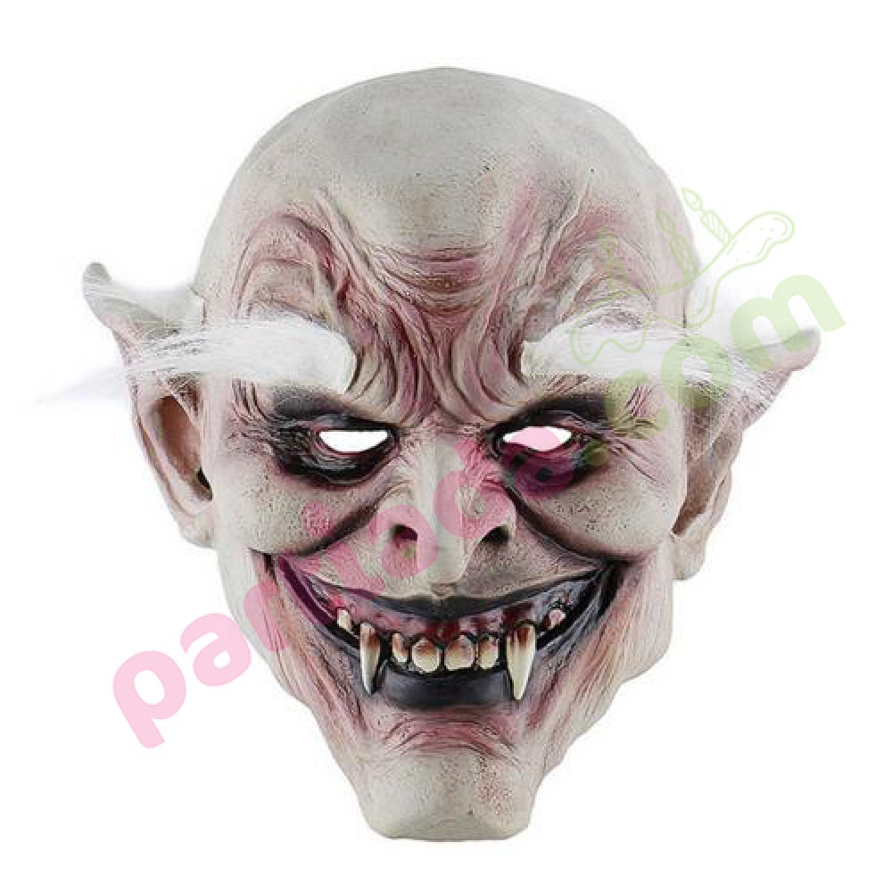 LATEKS VAMPİR ZOMBİ MASKESİ TAM YÜZ LÜKS