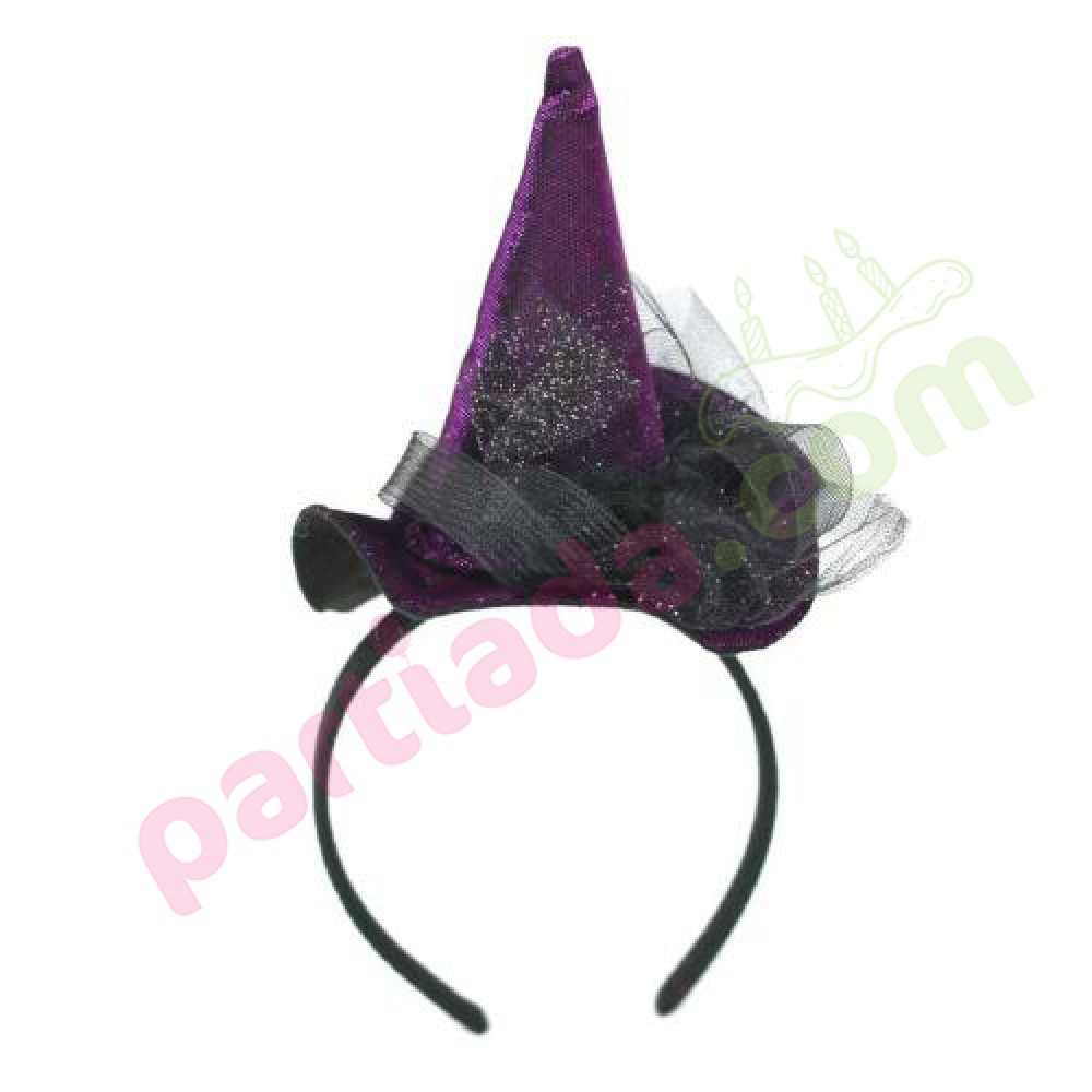HALLOWEEN CADI ŞAPKALI TAÇ MOR HLW-23250