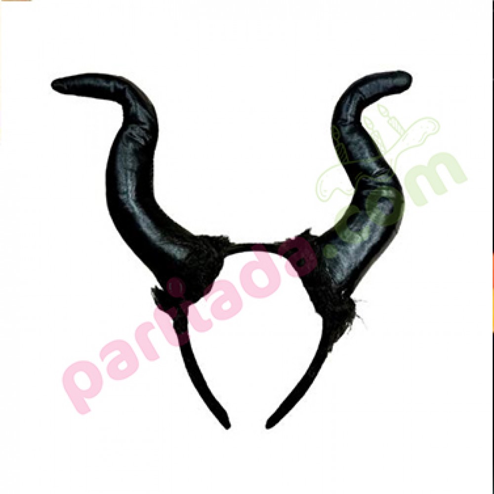 ŞEYTAN TACI PARLAK KUMAŞ SİYAH