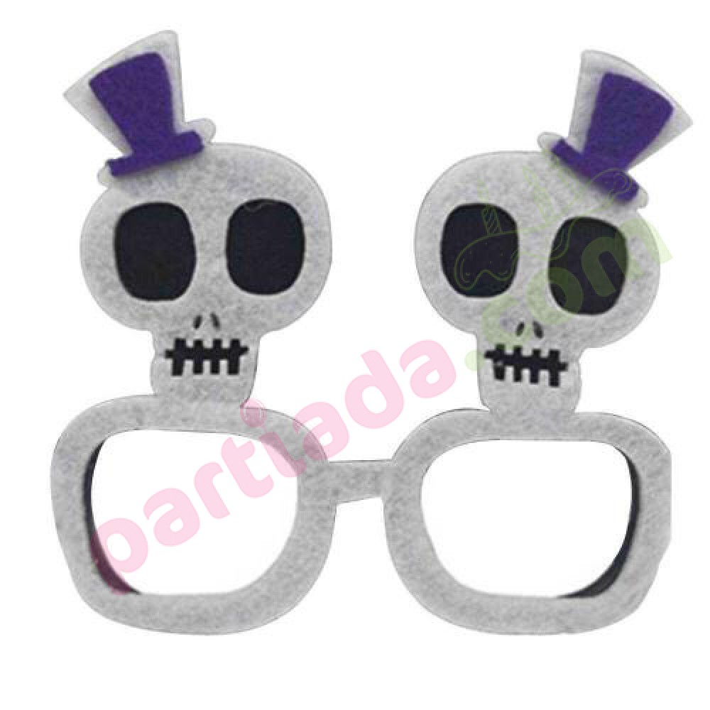HALLOWEEN ŞAPKALI KURU KAFA GÖZLÜK HLW-23501/MSK