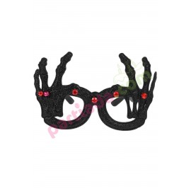 HALLOWEEN SİYAH İSKELET EL GÖZLÜK