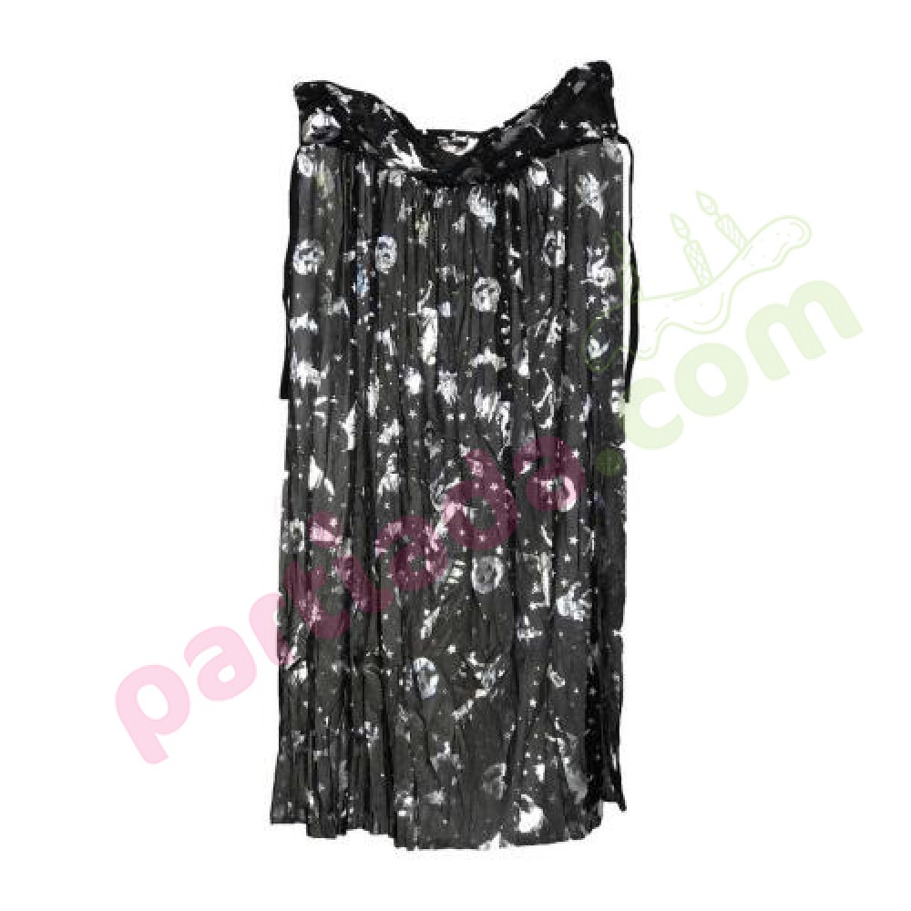 HALLOWEEN DESENLİ PELERİN 80 CM GÜMÜŞ PLR-23755/80C