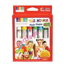 SUDOR YÜZ BOYASI 6 RENK
